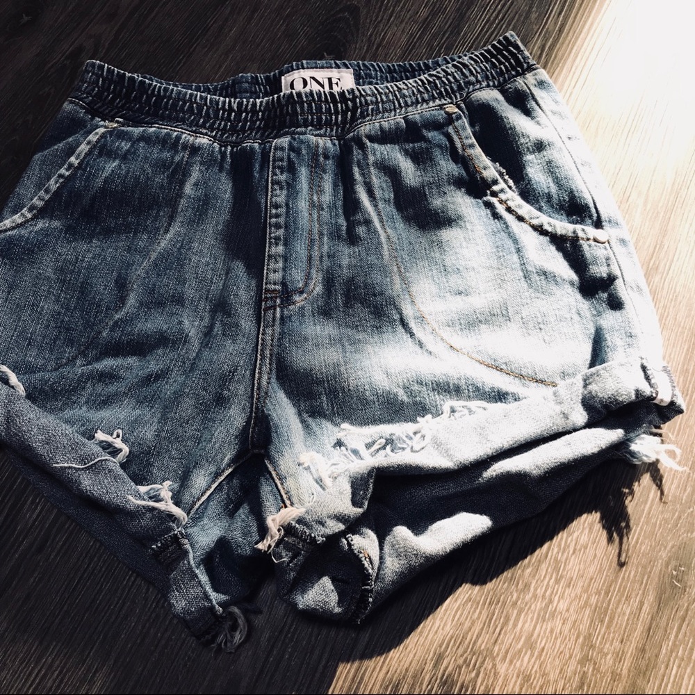 One Teaspoon Hunter cut off denim shirts